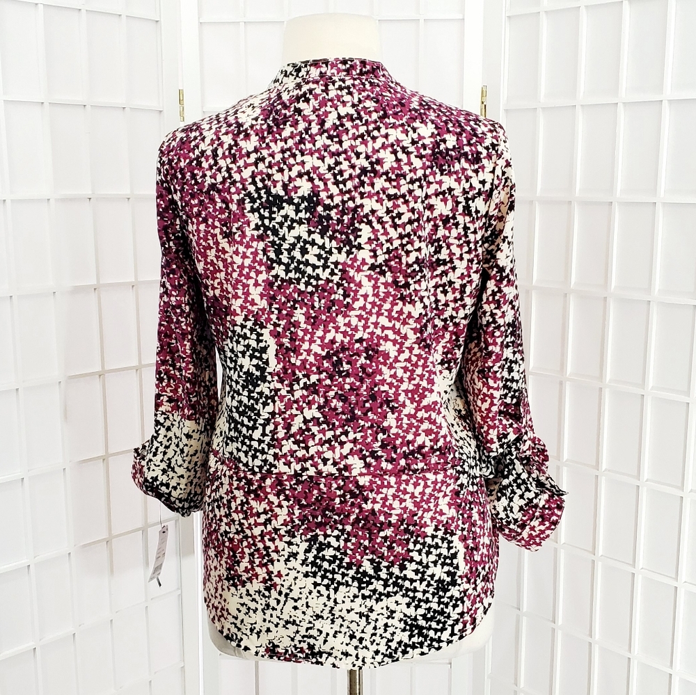 NWT NY Collection Roll Tab Sleeve Shirt - PXL - Picture 4 of 5